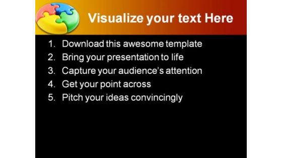 Puzzle Teamwork Business PowerPoint Themes And PowerPoint Slides 0411