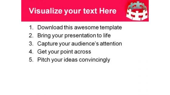 Puzzle Unity Leadership PowerPoint Themes And PowerPoint Slides 0811