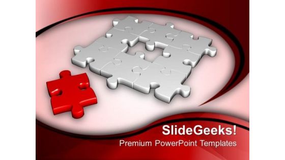 Puzzle With Solution Lying Around Business PowerPoint Templates Ppt Backgrounds For Slides 0413