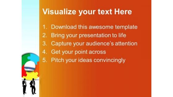 Puzzle With Team Business PowerPoint Templates And PowerPoint Themes 0312