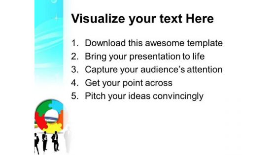 Puzzle With Team People PowerPoint Templates And PowerPoint Themes 0512