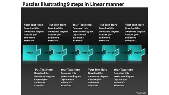 Puzzles Illustrating 9 Steps Linear Manner Flow Chart Slides PowerPoint Templates Puzzles Illustrating 9 Steps Linear Manner Flow Chart Slides PowerPoint Templates