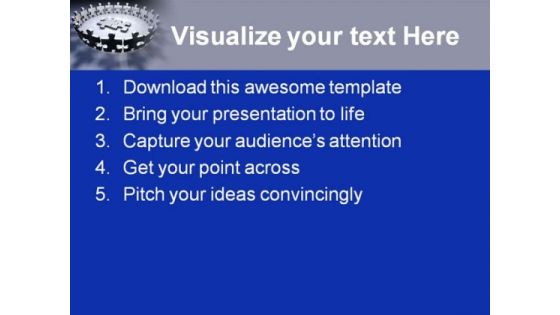 Puzzles Meeting Business PowerPoint Themes And PowerPoint Slides 0711