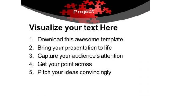 Puzzles With Word Project Finance PowerPoint Templates Ppt Backgrounds For Slides 0113