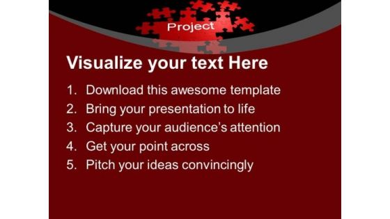 Puzzles With Word Project Finance PowerPoint Templates Ppt Backgrounds For Slides 0113
