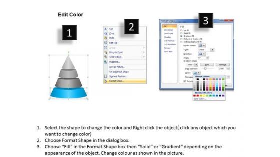Pyramid 4 Staged For Independent Process Business Ppt Plan Outline PowerPoint Templates