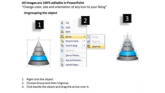 Pyramid 5 Staged For Independent Process Finance Ppt Templates Business PowerPoint Slides
