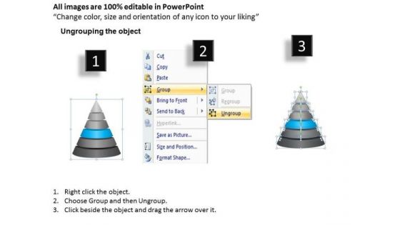 Pyramid 6 Staged Independent Business Process Ppt Consulting Plan PowerPoint Templates