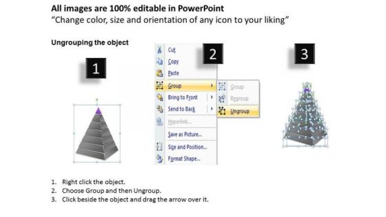 Pyramid 7 Staged Dependent Process Business Ppt How To Start Plan PowerPoint Slides