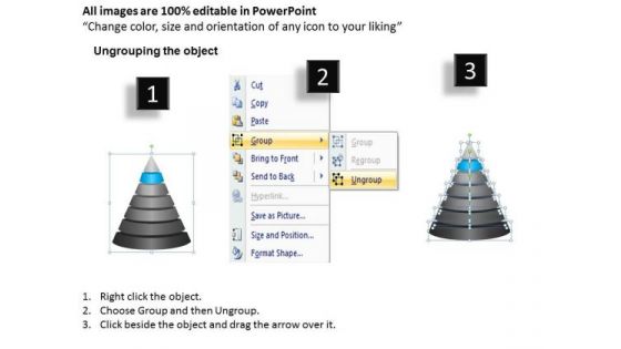 Pyramid 7 Staged Independent Process Finance Ppt Business Plan Example Free PowerPoint Templates
