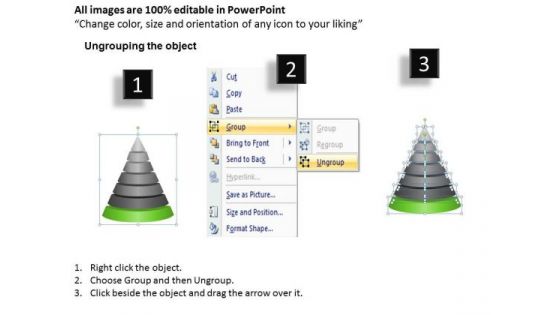 Pyramid 7 Staged Independent Process Finance Ppt Linear Flow PowerPoint Templates