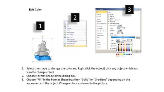 Pyramid 7 Staged Independent Process Marketing Ppt Developing Business Plan PowerPoint Templates