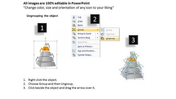 Pyramid 7 Staged Independent Process Marketing Ppt Starting Your Own Business PowerPoint Slides