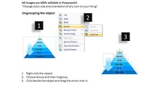 Pyramid Hierarchy Diagram PowerPoint Templates Editable Ppt Slides