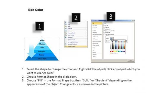 Pyramid Hierarchy Diagram PowerPoint Templates Editable Ppt Slides