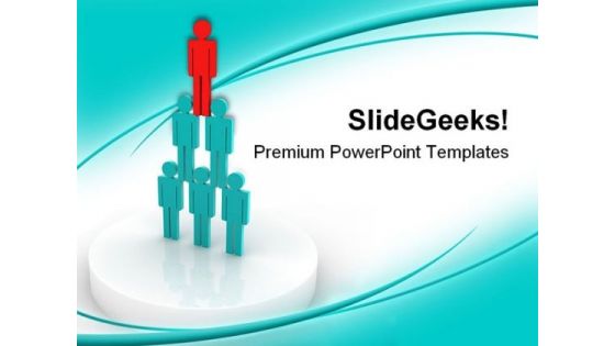 Pyramid Leadership PowerPoint Templates And PowerPoint Backgrounds 0511