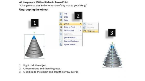 Pyramid Process Independent Business Flow Ppt Outline Plan PowerPoint Slides