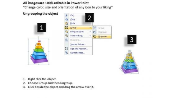 Pyramid Structre 7 Staged For Independent Process Ppt Business Plan Samples PowerPoint Templates