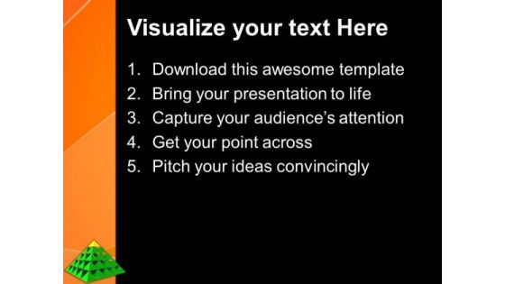 Pyramid To Show Unidirectional Growth PowerPoint Templates Ppt Backgrounds For Slides 0413