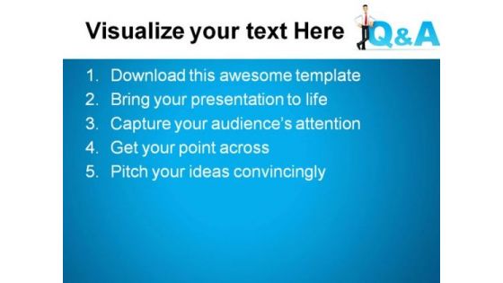 Qa People PowerPoint Template 0910