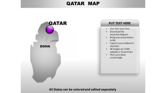 Qatar Country PowerPoint Maps