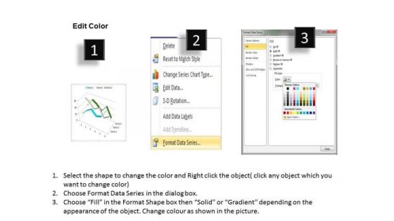 Quantitative Data Analysis 3d Line Chart For Comparison Of PowerPoint Templates