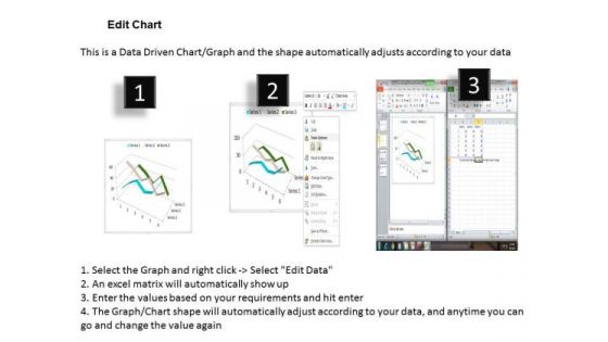 Quantitative Data Analysis 3d Line Chart For Comparison Of PowerPoint Templates