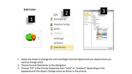 Quantitative Data Analysis 3d Pie Chart For Business Statistics PowerPoint Templates