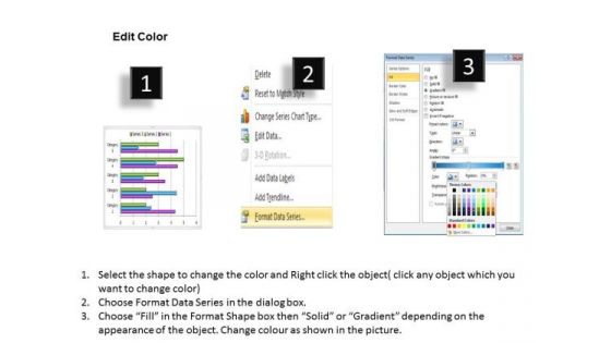 Quantitative Data Analysis Bar Chart For Different Categories PowerPoint Templates