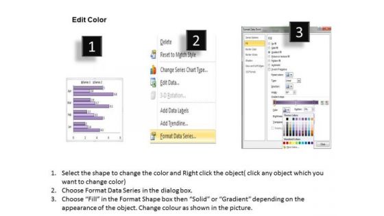 Quantitative Data Analysis Bar Chart For PowerPoint Templates