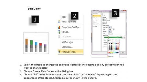 Quantitative Data Analysis Driven Economic With Column Chart PowerPoint Slides Templates