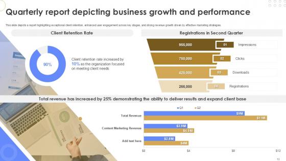 Quarterly Report Powerpoint Presentation Slides PPT Example