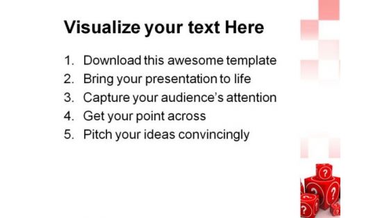 Question And Guessing Concept Business PowerPoint Templates And PowerPoint Backgrounds 0311