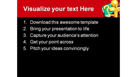 Question Book Concept Business PowerPoint Templates And PowerPoint Backgrounds 0611