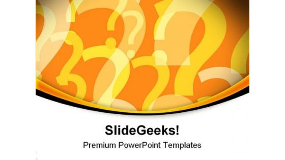 Question Mark Abstract PowerPoint Templates And PowerPoint Backgrounds 0811