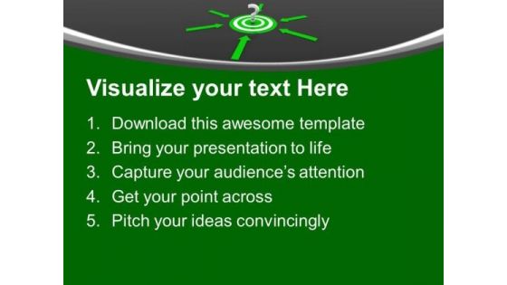 Question Mark Around Arrows Unknown Target PowerPoint Templates Ppt Backgrounds For Slides 1212