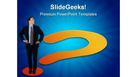 Question Mark Business PowerPoint Templates And PowerPoint Backgrounds 0611