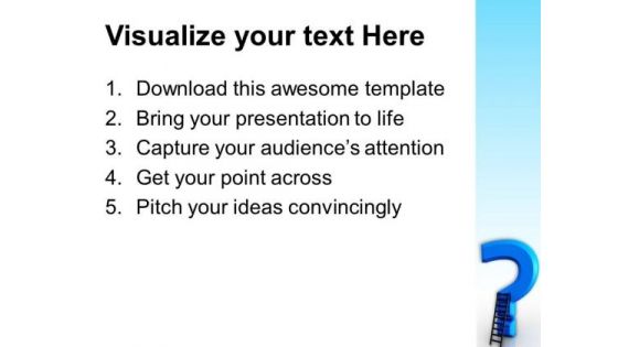 Question Mark Business PowerPoint Templates And PowerPoint Themes 1012