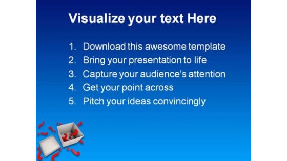 Question Marks And Box Business PowerPoint Themes And PowerPoint Slides 0211