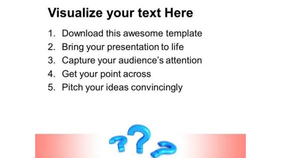 Question Marks Metaphor PowerPoint Templates And PowerPoint Themes 0712