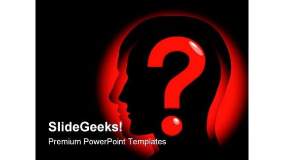 Question Mind Business PowerPoint Templates And PowerPoint Backgrounds 0811