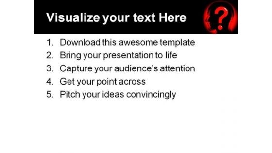 Question Mind Business PowerPoint Themes And PowerPoint Slides 0811