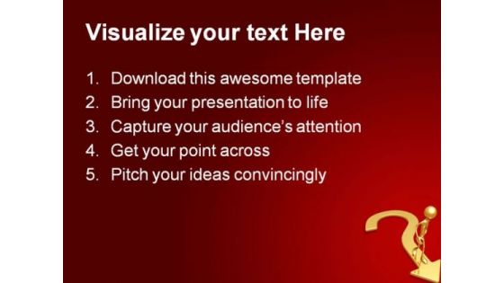 Question Path Business PowerPoint Templates And PowerPoint Backgrounds 0811