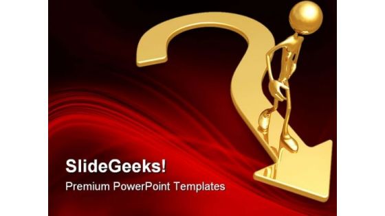 Question Path Business PowerPoint Templates And PowerPoint Backgrounds 0811