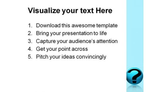Question Symbol Globe PowerPoint Themes And PowerPoint Slides 0811