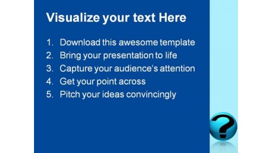 Question Symbol Globe PowerPoint Themes And PowerPoint Slides 0811
