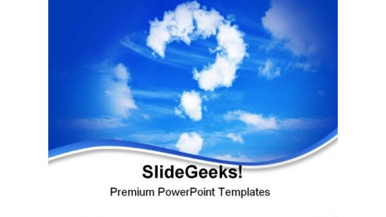 Question Symbol PowerPoint Templates And PowerPoint Backgrounds 0911