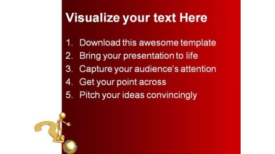 Question World Path Globe PowerPoint Templates And PowerPoint Backgrounds 0811