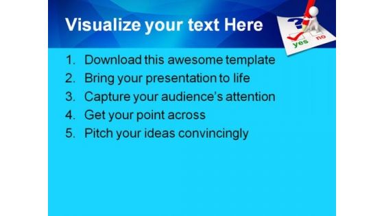 Questionnaire Business PowerPoint Templates And PowerPoint Backgrounds 0511