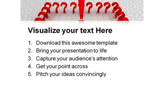 Questions Answer Business PowerPoint Templates And PowerPoint Backgrounds 0811